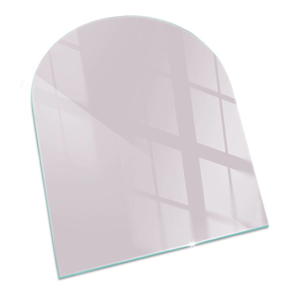 Semiovală sticlă sub șemineu Culoare violet deschis