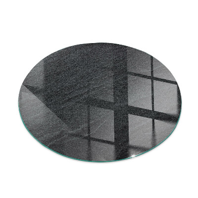 Rotundă placă de sticlă pentru șemineu Textură de piatră naturală