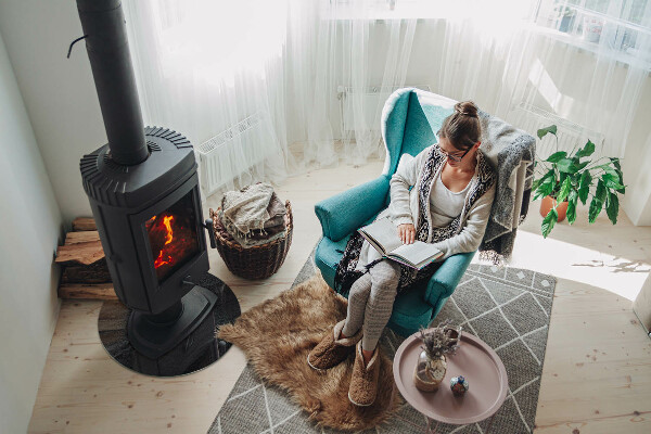 Rotundă placă de sticlă pentru șemineu Textură de piatră naturală