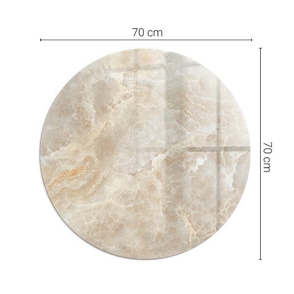 Rotundă placă de sticlă pentru șemineu Model de piatră naturală