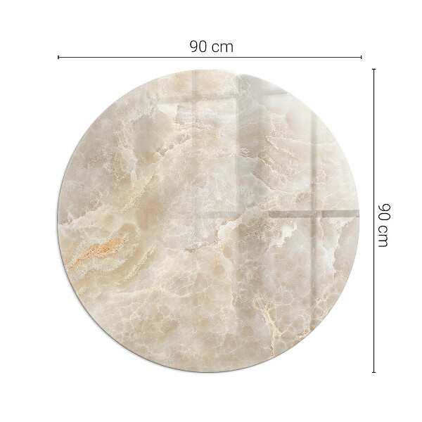 Rotundă placă de sticlă pentru șemineu Model de piatră naturală