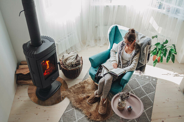 Rotundă sticlă sub șemineu Textură de rugină pe metal