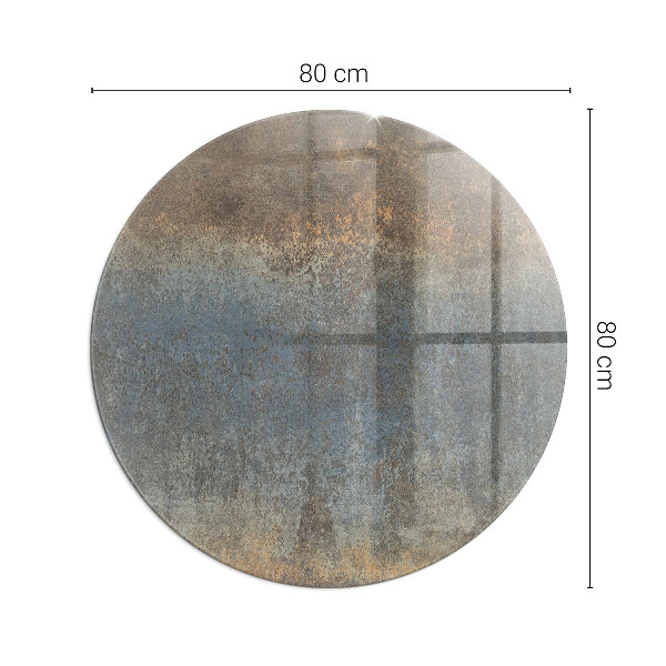 Rotundă sticlă securizată de protecție sub sobă Model de textură abstractă