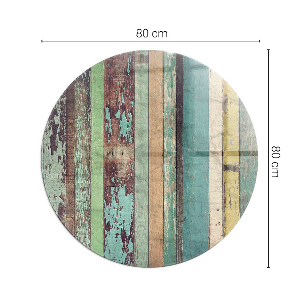 Rotundă sticlă securizată de protecție sub sobă Plăci în diferite nuanțe