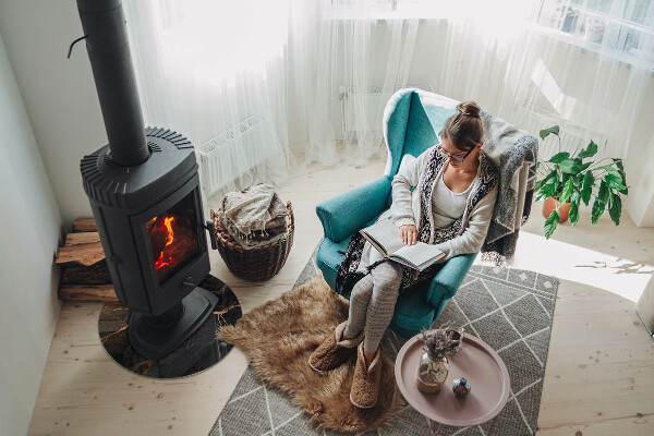 Rotundă sticlă sub șemineu Marmură elegantă cu vene