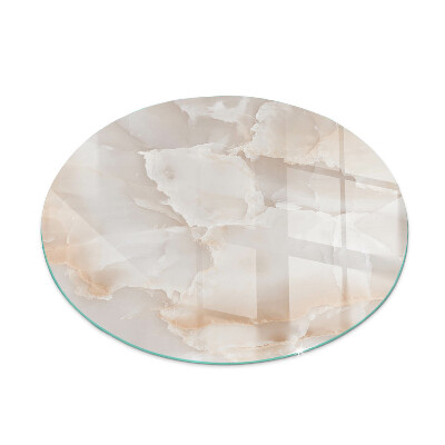 Rotundă placă de sticlă pentru șemineu Model de piatră naturală