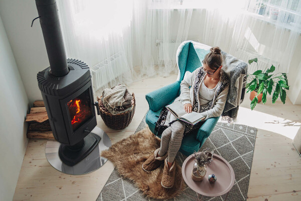 Rotundă sticlă securizată de protecție sub sobă Culoare Gri