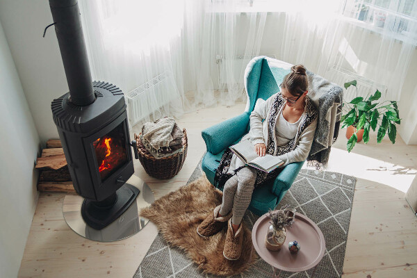 Rotundă sticlă securizată de protecție sub sobă Culoare bej