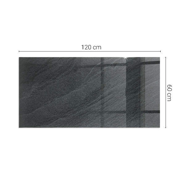 Dreptunghiulară sticlă sub șemineu Textură de piatră naturală