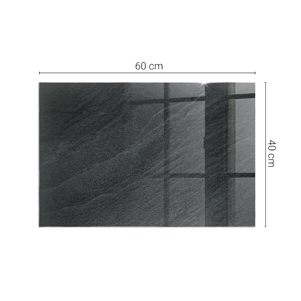 Dreptunghiulară sticlă sub șemineu Textură de piatră naturală