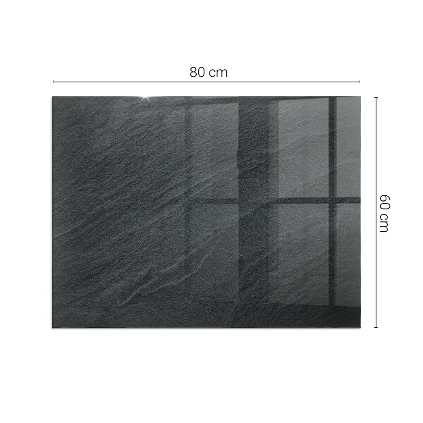 Dreptunghiulară sticlă sub șemineu Textură de piatră naturală