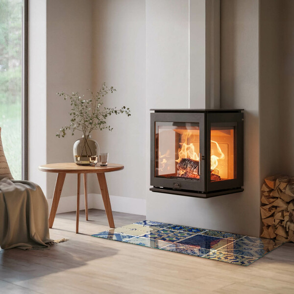 Dreptunghiulară sticlă securizată protecție sub sobă Modele de plăci ceramice