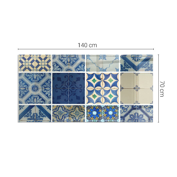 Dreptunghiulară sticlă securizată protecție sub sobă Modele de plăci ceramice