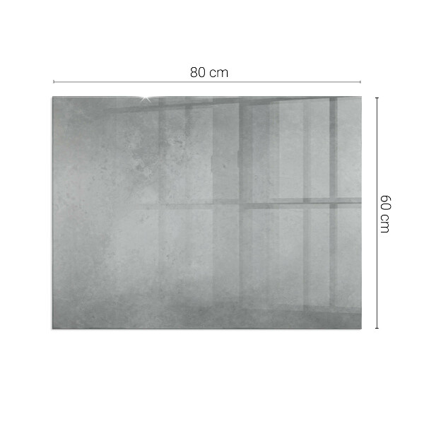 Dreptunghiulară sticlă securizată protecție sub sobă Textură de beton cu efect