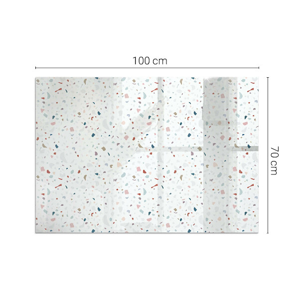 Dreptunghiulară sticlă sub șemineu Model cu forme mici