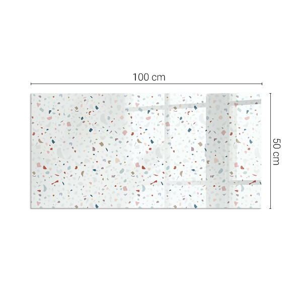 Dreptunghiulară sticlă sub șemineu Model cu forme mici