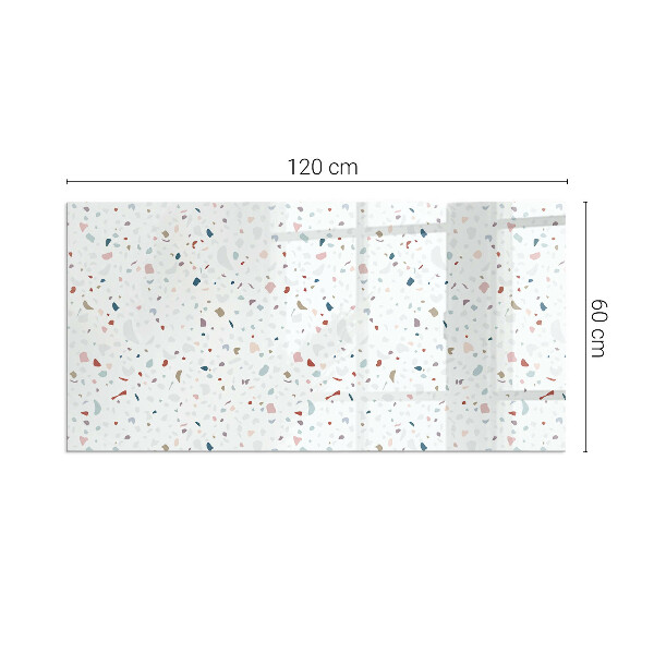 Dreptunghiulară sticlă sub șemineu Model cu forme mici