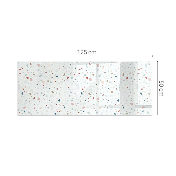 Dreptunghiulară sticlă sub șemineu Model cu forme mici