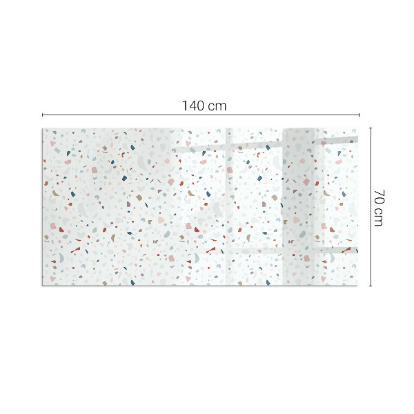 Dreptunghiulară sticlă sub șemineu Model cu forme mici