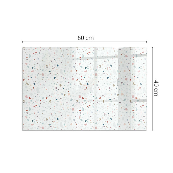 Dreptunghiulară sticlă sub șemineu Model cu forme mici