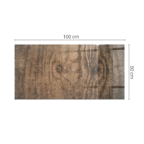 Dreptunghiulară protecție sub sobă Model natural din lemn