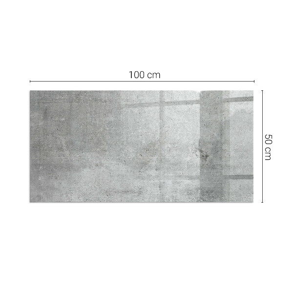Dreptunghiulară sticlă sub șemineu Textură de beton brut