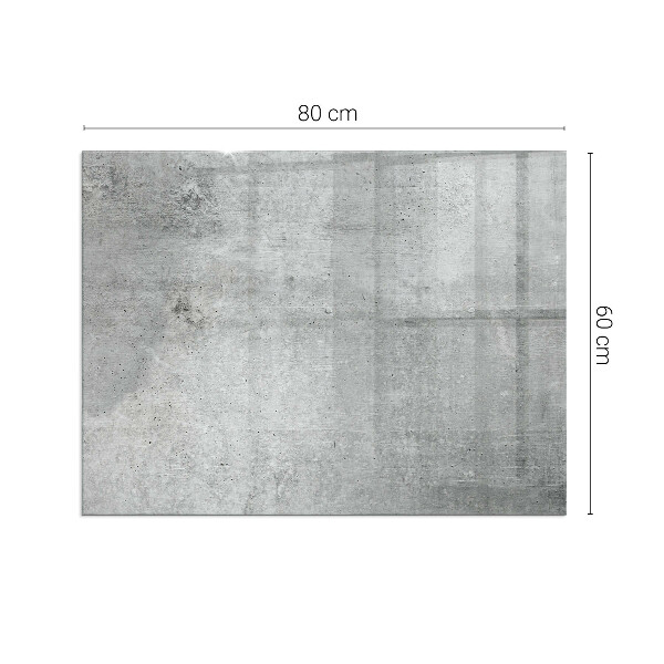 Dreptunghiulară sticlă sub șemineu Textură de beton brut