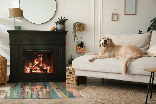 Dreptunghiulară sticlă securizată protecție sub sobă Plăci în diferite nuanțe