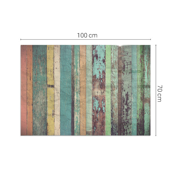 Dreptunghiulară sticlă securizată protecție sub sobă Plăci în diferite nuanțe