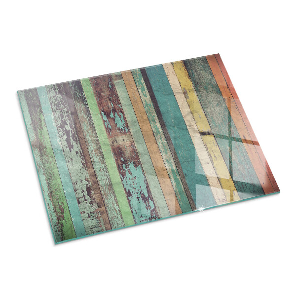 Dreptunghiulară sticlă securizată protecție sub sobă Plăci în diferite nuanțe