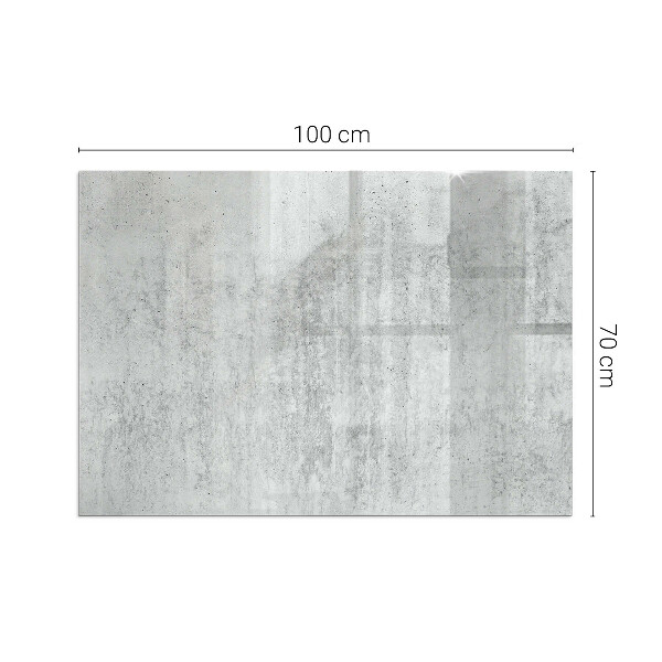 Dreptunghiulară protecție sub sobă Textură de beton brut