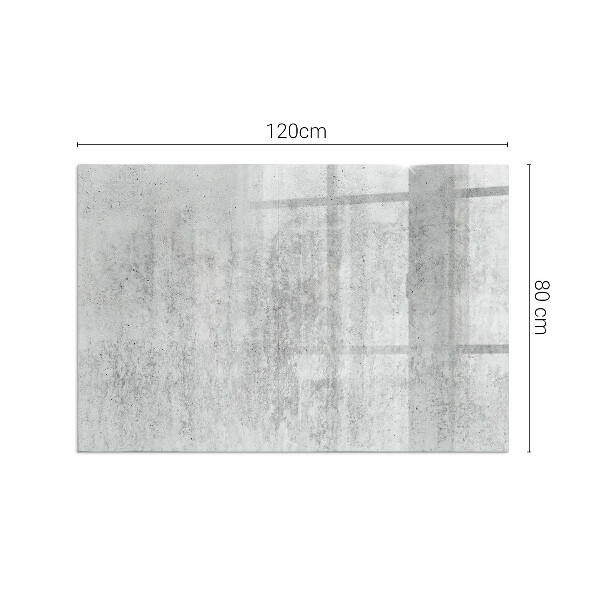 Dreptunghiulară protecție sub sobă Textură de beton brut