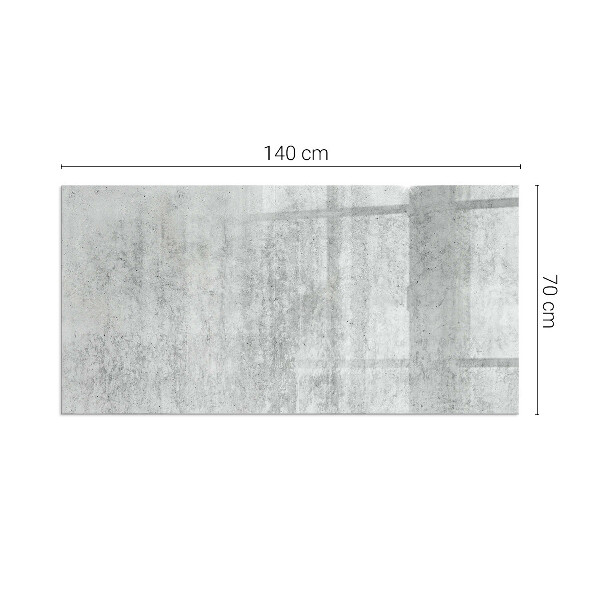 Dreptunghiulară protecție sub sobă Textură de beton brut