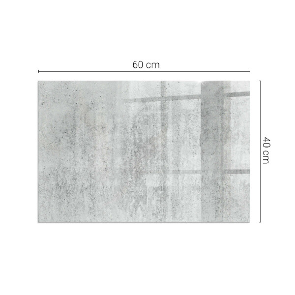 Dreptunghiulară protecție sub sobă Textură de beton brut