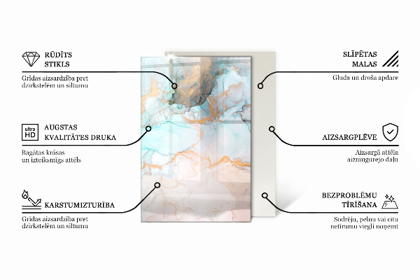 Dreptunghiulară sticlă sub șemineu Geometrie cu lemn