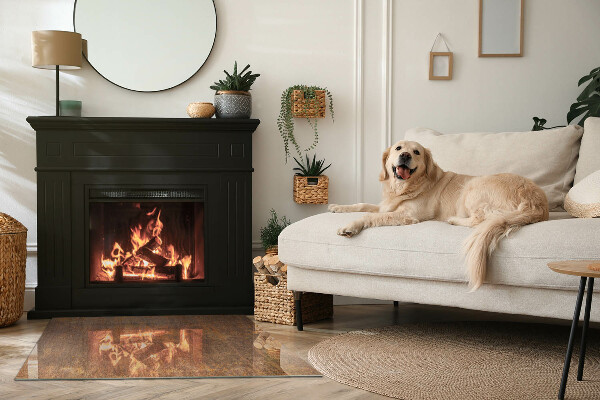 Dreptunghiulară protecție sub sobă Textură de rugină pe fundal