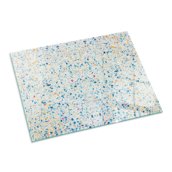 Dreptunghiulară sticlă sub șemineu Model de textură abstractă