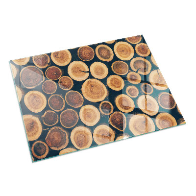 Dreptunghiulară sticlă sub șemineu Cutie cu lemn tăiat