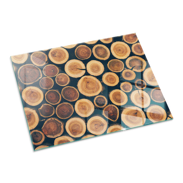 Dreptunghiulară sticlă sub șemineu Cutie cu lemn tăiat