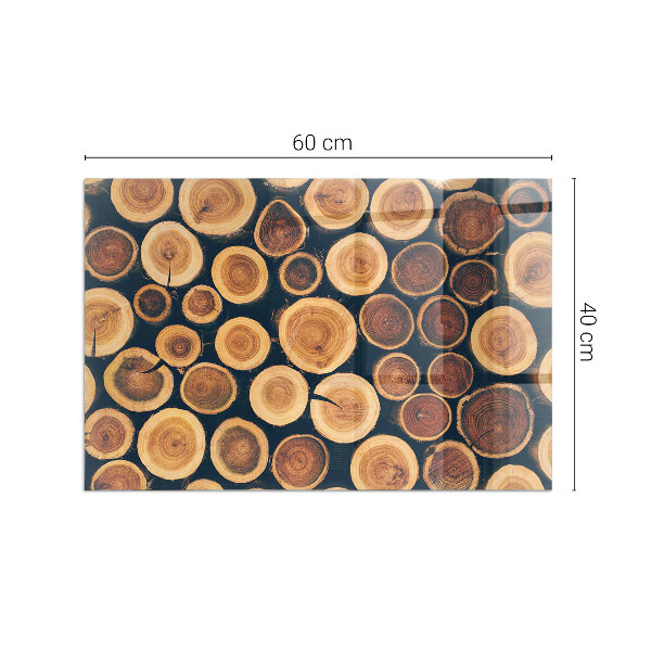 Dreptunghiulară sticlă sub șemineu Cutie cu lemn tăiat