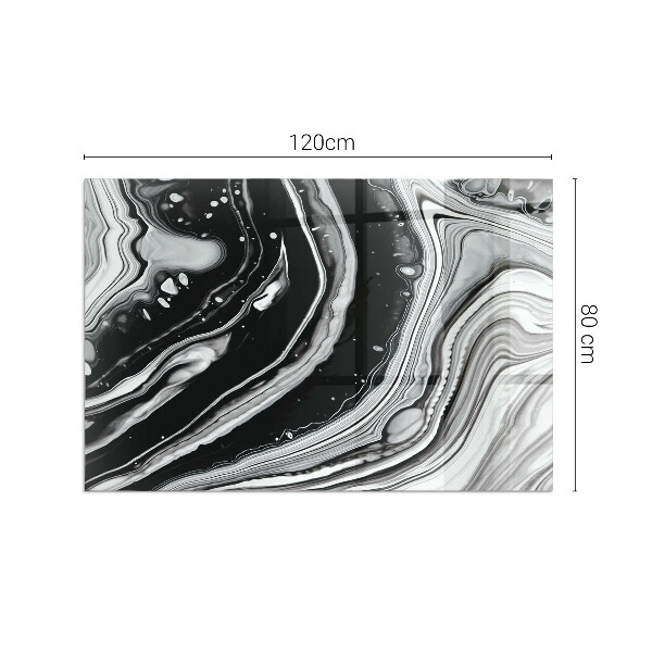 Dreptunghiulară protecție sub sobă Valuri și linii abstracte