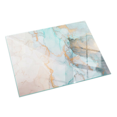 Dreptunghiulară protecție sub sobă Model fluid abstract