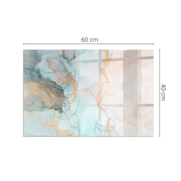 Dreptunghiulară protecție sub sobă Model fluid abstract