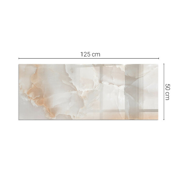 Dreptunghiulară sticlă sub șemineu Model de piatră naturală