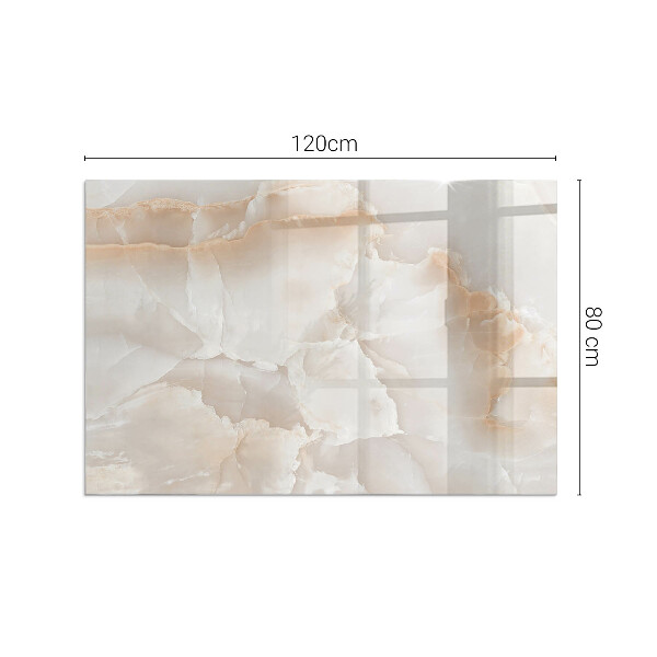 Dreptunghiulară sticlă sub șemineu Model de piatră naturală