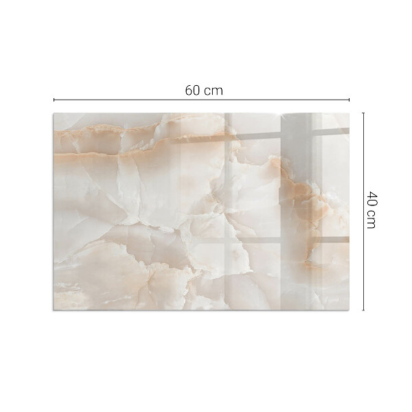 Dreptunghiulară sticlă sub șemineu Model de piatră naturală