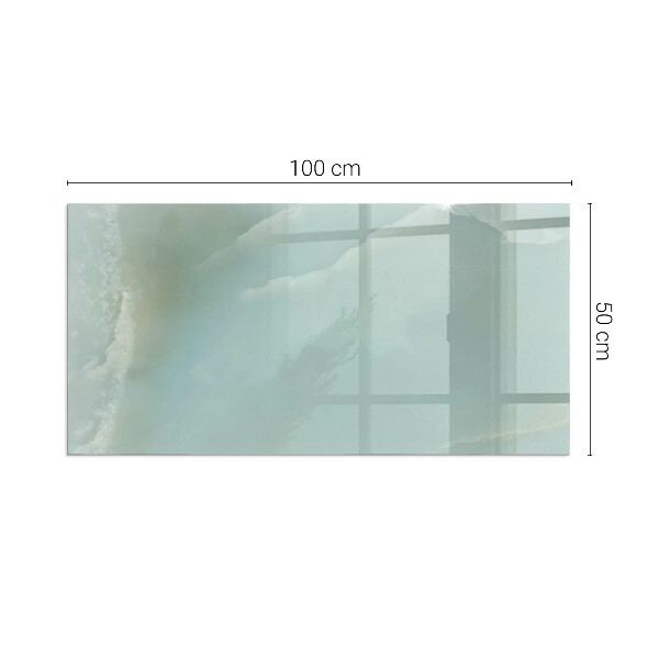 Dreptunghiulară protecție sub sobă Model delicat de marmură