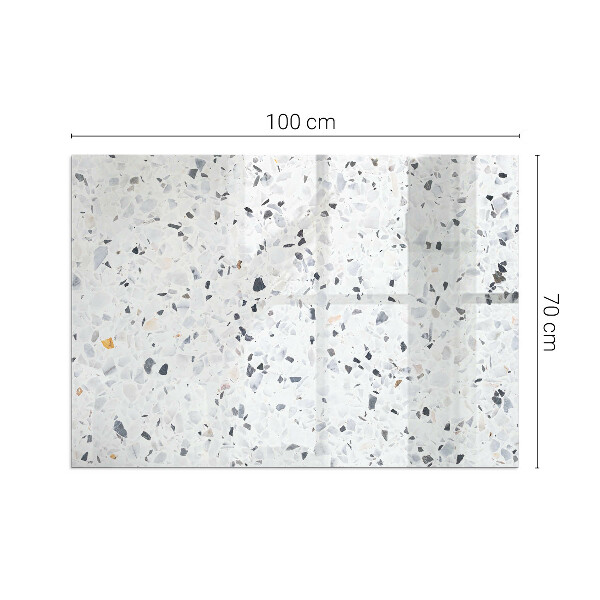 Dreptunghiulară protecție sub sobă Model de piatră cu particule