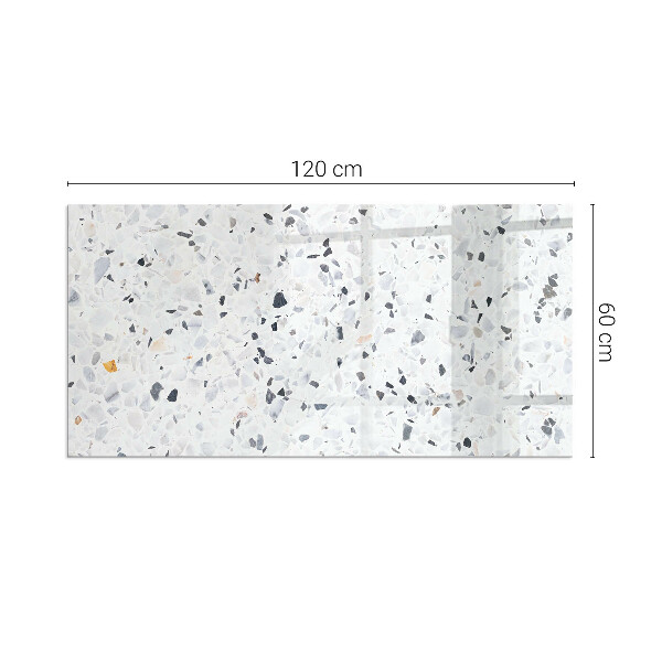 Dreptunghiulară protecție sub sobă Model de piatră cu particule