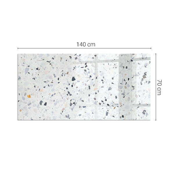 Dreptunghiulară protecție sub sobă Model de piatră cu particule